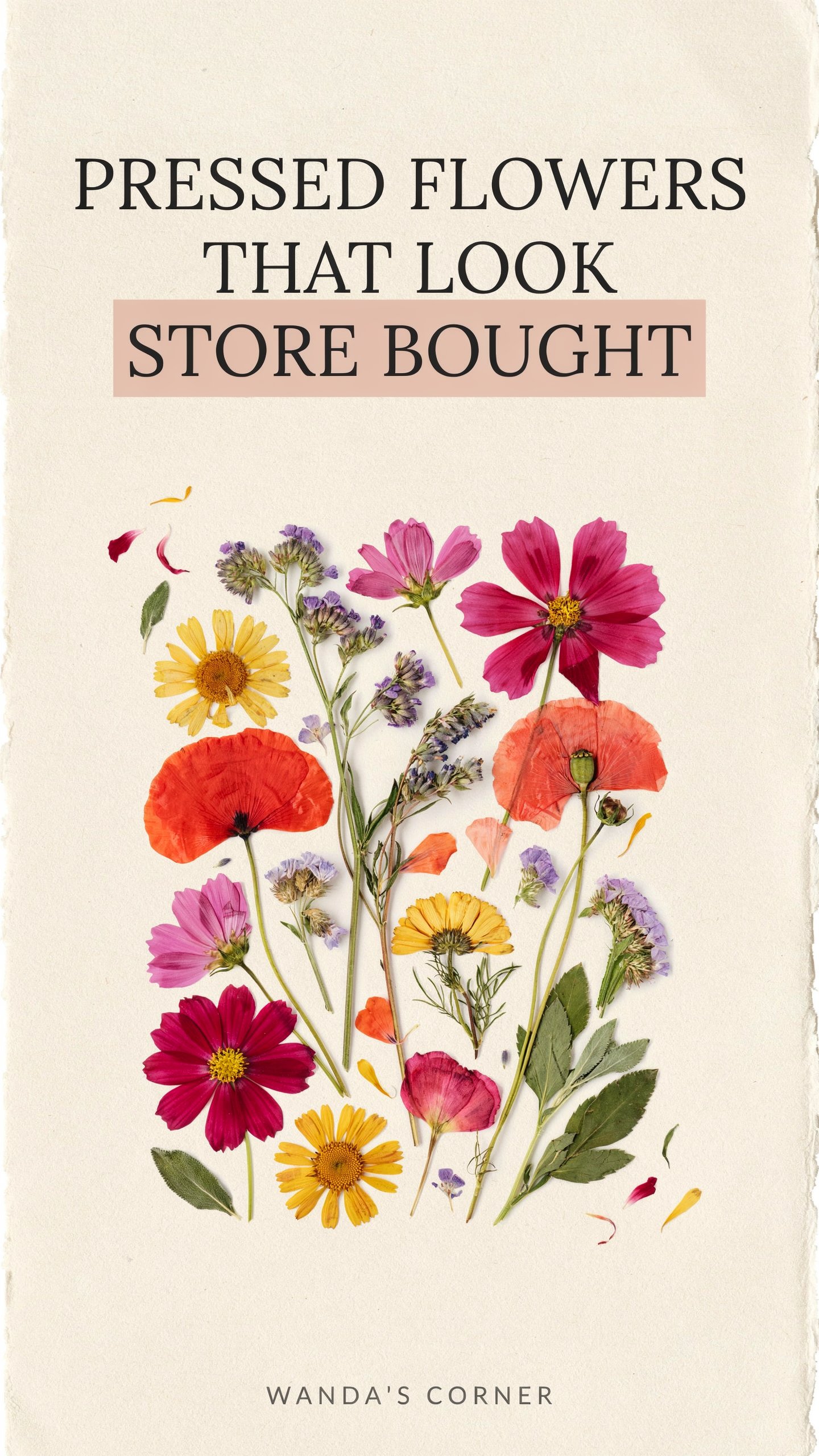 The Secret to Pressed Flowers That Look Store Bought