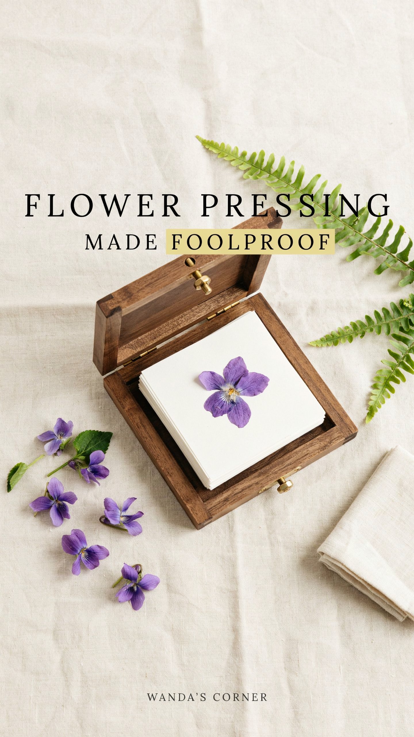 The Secret to Pressed Flowers That Look Store Bought