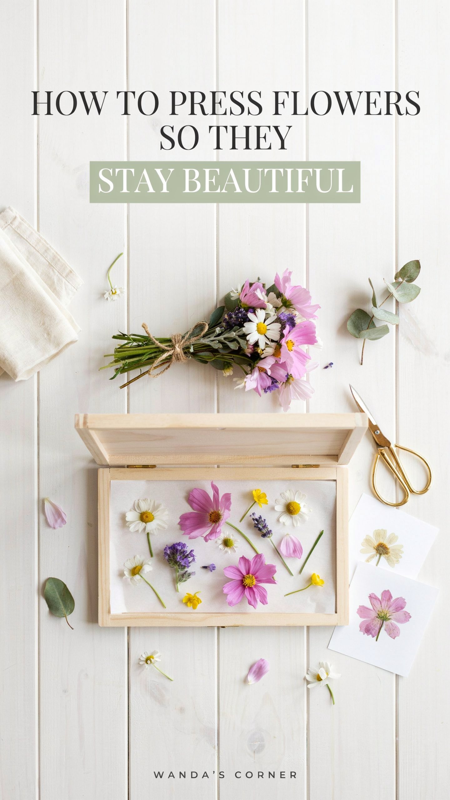 How to Press Flowers So They Never Turn Brown